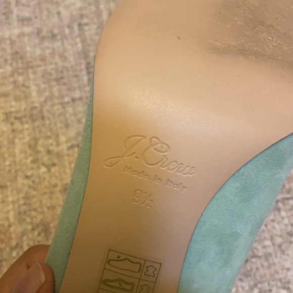 J. Crew suede aqua pumps - 9.5 - Picture 7 of 7